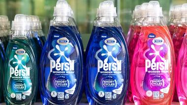 Bottles of Persil Wonder Wash from Unilever’s Home Care business group.