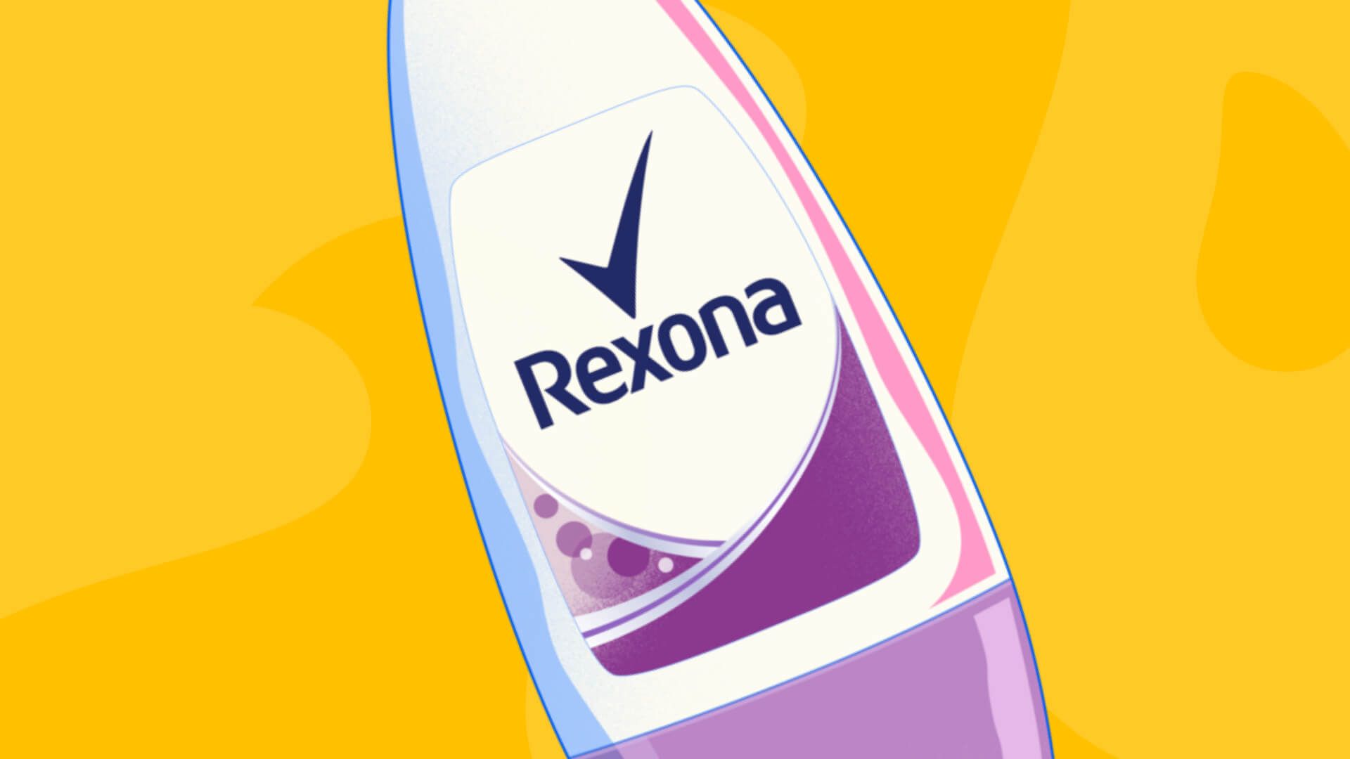 Rexona packshot illustration