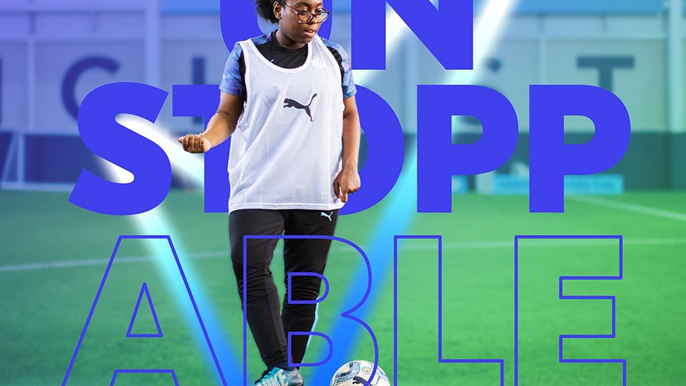 Photo of person kicking football