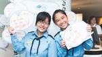 Two girls taking part in a Dove Self-Esteem Project Free Being Me workshop, run in partnership with the World Association of Girl Guides and Girl Scouts