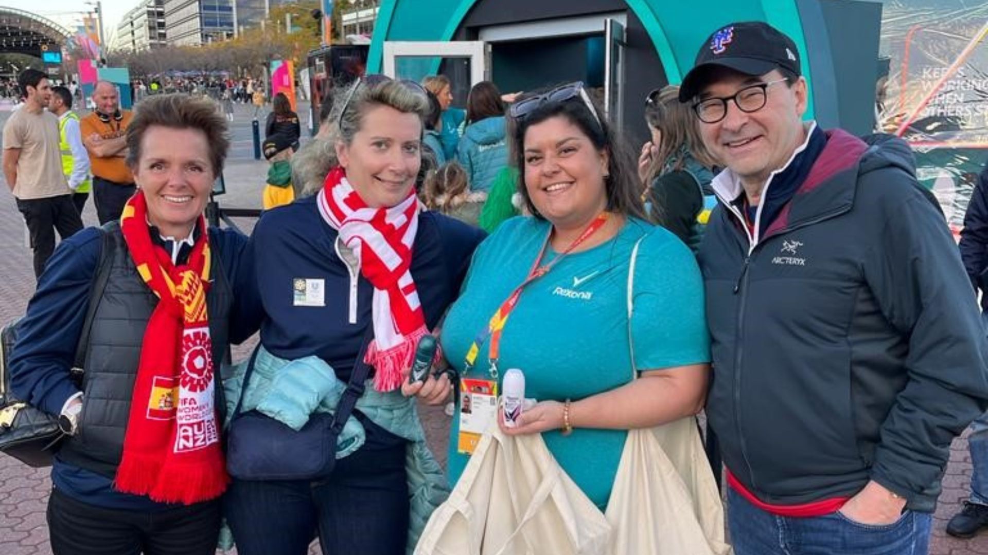 Fabian Garcia, President of Unilever Personal Care, joins colleagues at the FIFA Women’s World Cup tournament