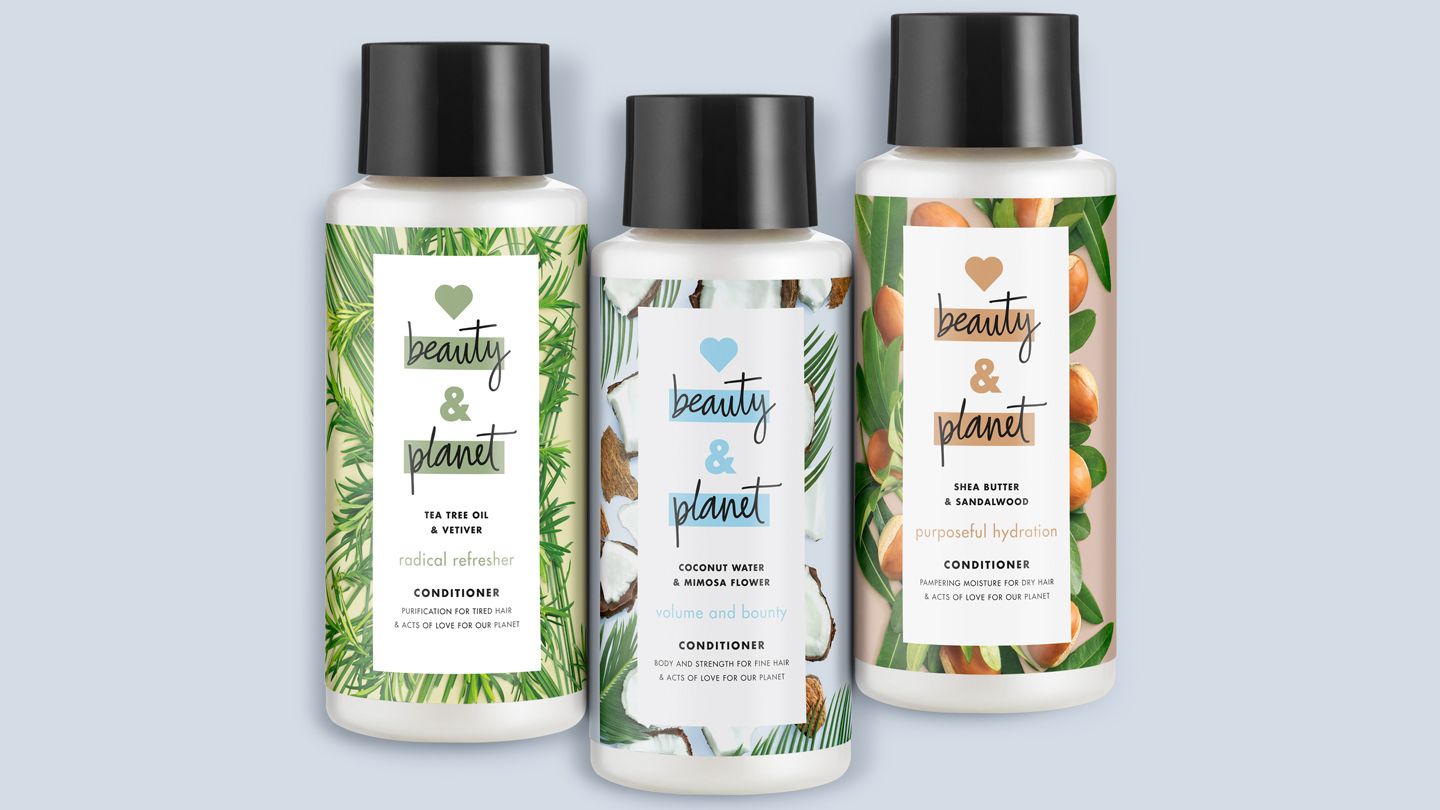 Love Beauty and Planet’s fast-rinse hair conditioners