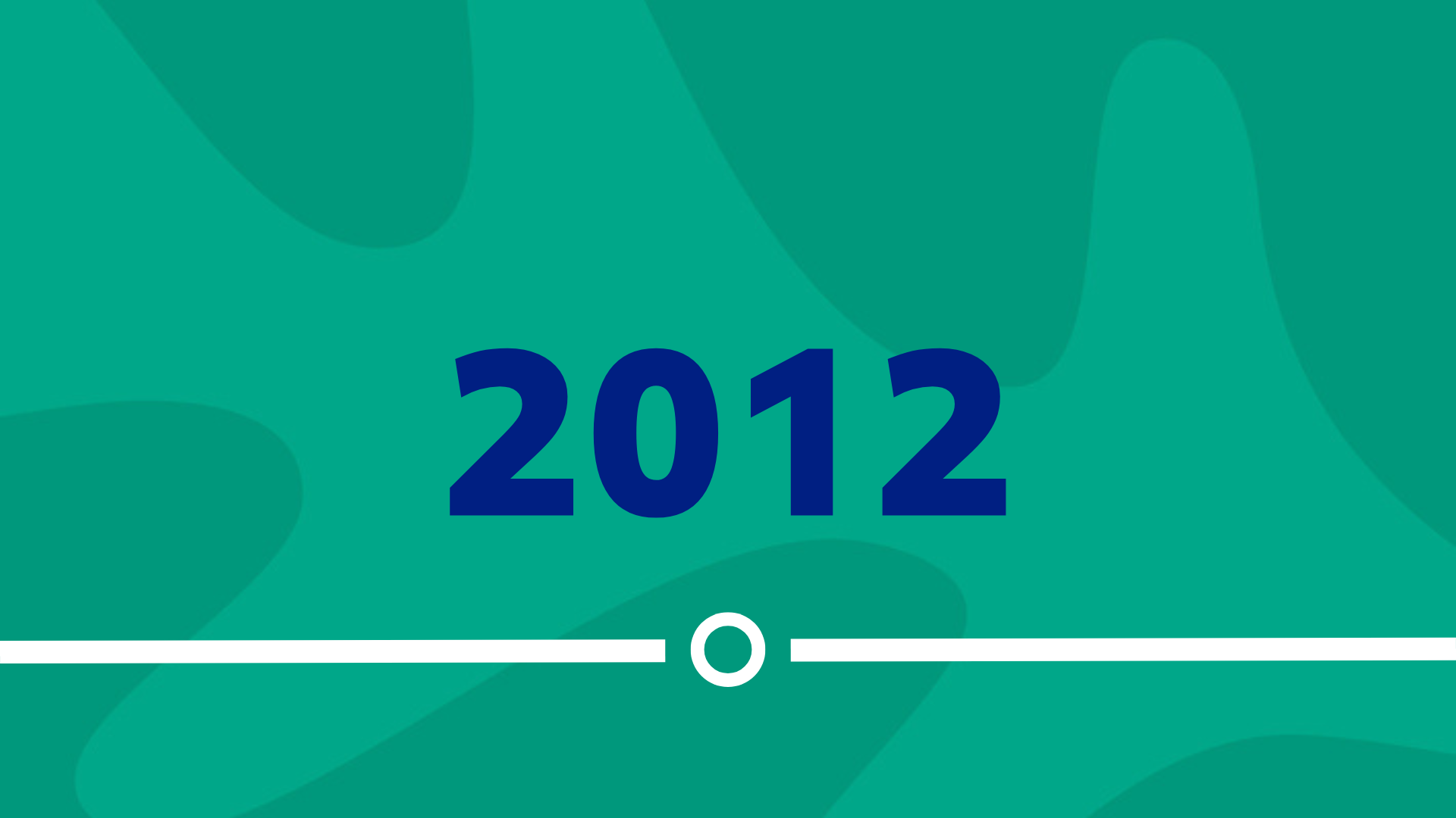 Timeline image with the text 2012