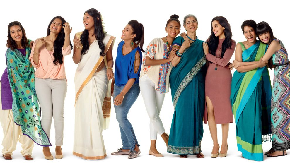 Women is posing for the picture