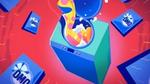 Ilustration of washing clothes with Omo
