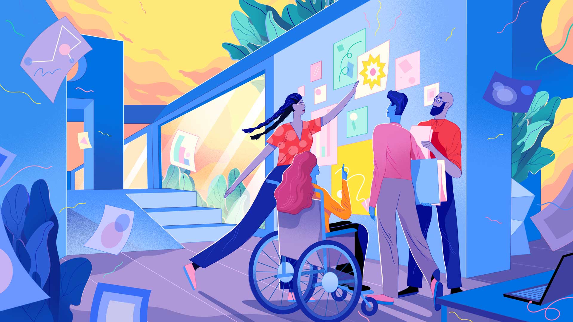 World fairness workplace scene