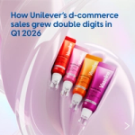 Vaseline lip care products with messaging on double-digit d‑commerce growth in Q1 2026.