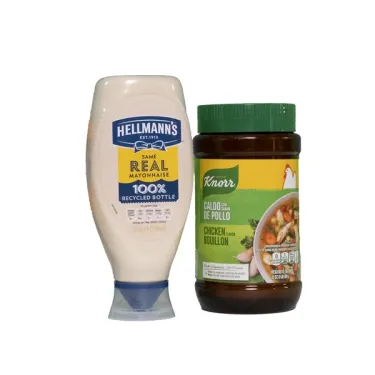 A display of Unilever's Foods Power Brands