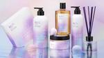 A collection of new LUX Celestial Escape products including shower gel, body scrub, shower oil and hand & body milk