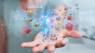 Micro-organisms living on a hand