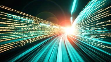 An image of a digital data flow.