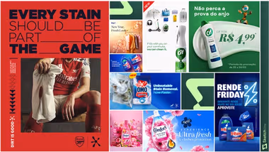 Montage of marketing content created by Sketch Pro teams, designed to tap into micro trends and cultural moments.