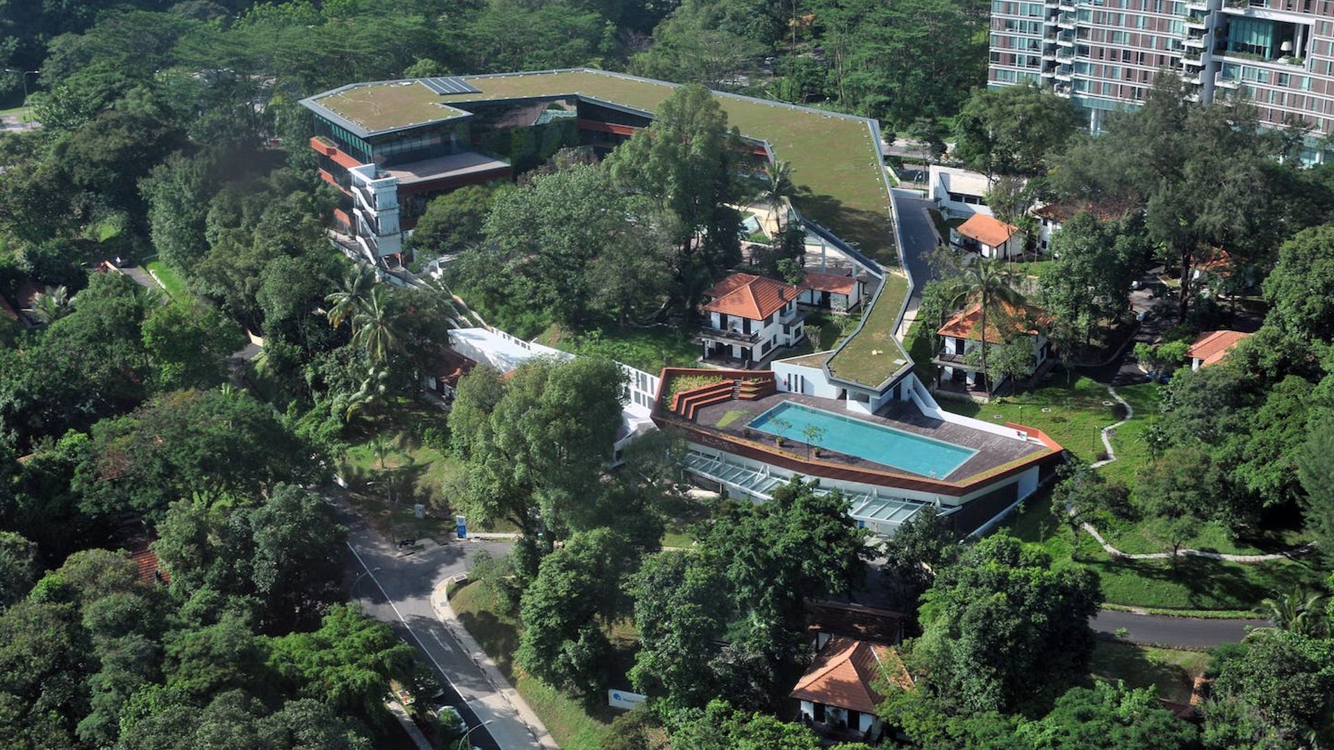 Ariel view of Unilever Singapore campus