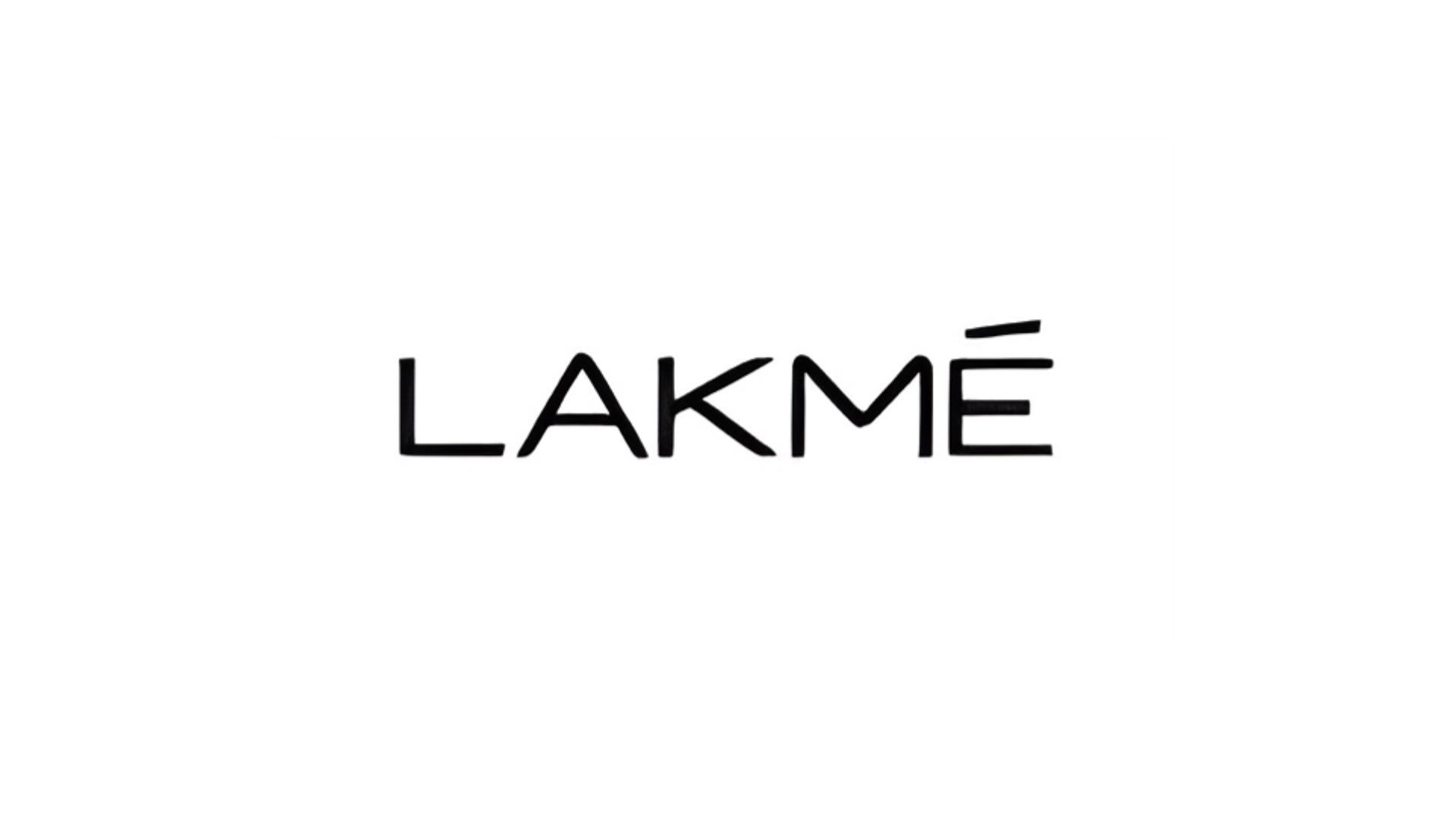The logo for Unilever Beauty & Wellbeing’s Lakmé brand. Gold text in capital letters reading ‘Lakmé’ 