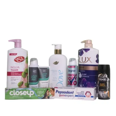 A display of Unilever's Personal Care Power Brands.
