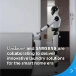 Persil and Comfort branding imagery representing a collaboration focused on smart home laundry innovation.