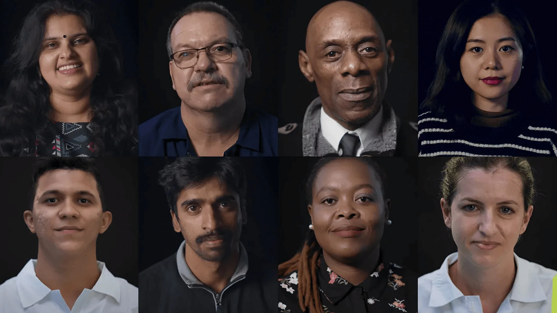 a diverse set of people