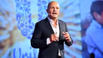 Peter ter Kulve, President of Unilever’s Home Care business group, on stage delivering a presentation.