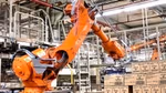 Automated picking machine placing packs of Dove Beauty Bars onto a pallet at Unilever’s Mannheim factory in Germany
