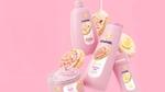 Promotional banner for a limited-edition Dove x Crumblcollaboration. The image features a pink background with cookie visuals and Dove-branded personal care products.