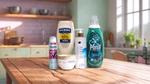 A line-up of Unilever products including Degree Whole Body Deo, Hellmann’s Mayonnaise, Dove Hair Mask and Persil Wonder Wash.