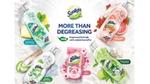 five bottle sof Sunlight products in a circle around More than Degreasing text