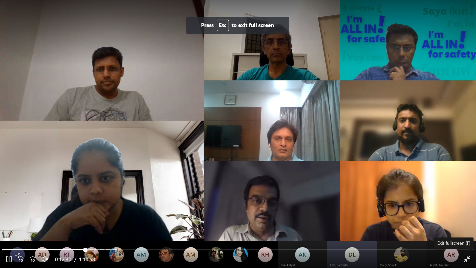The support network communicating via Microsoft Teams 