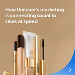 Marketing strategy with Hourglass cosmetics on brown background.