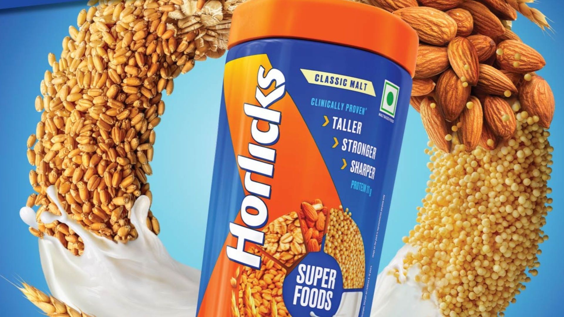 Horlicks bottle packaging