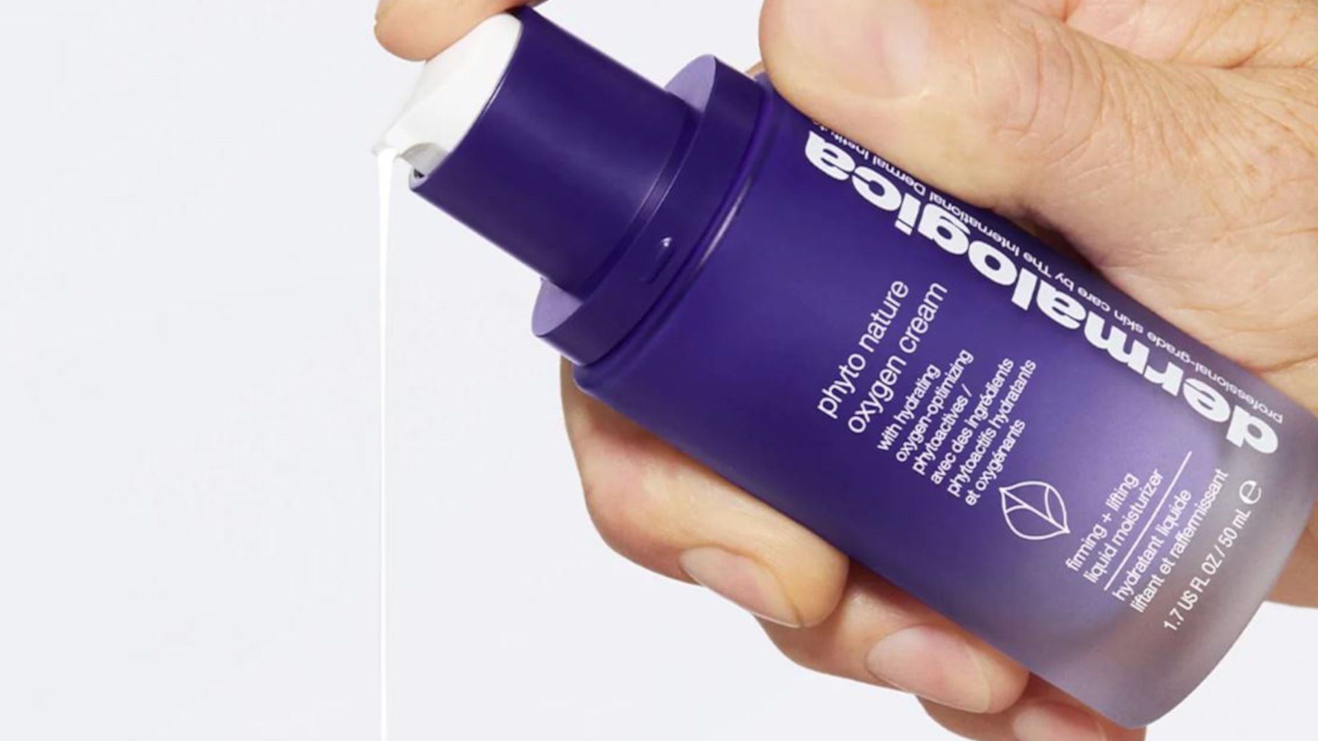 Dermalogica bottle in purple